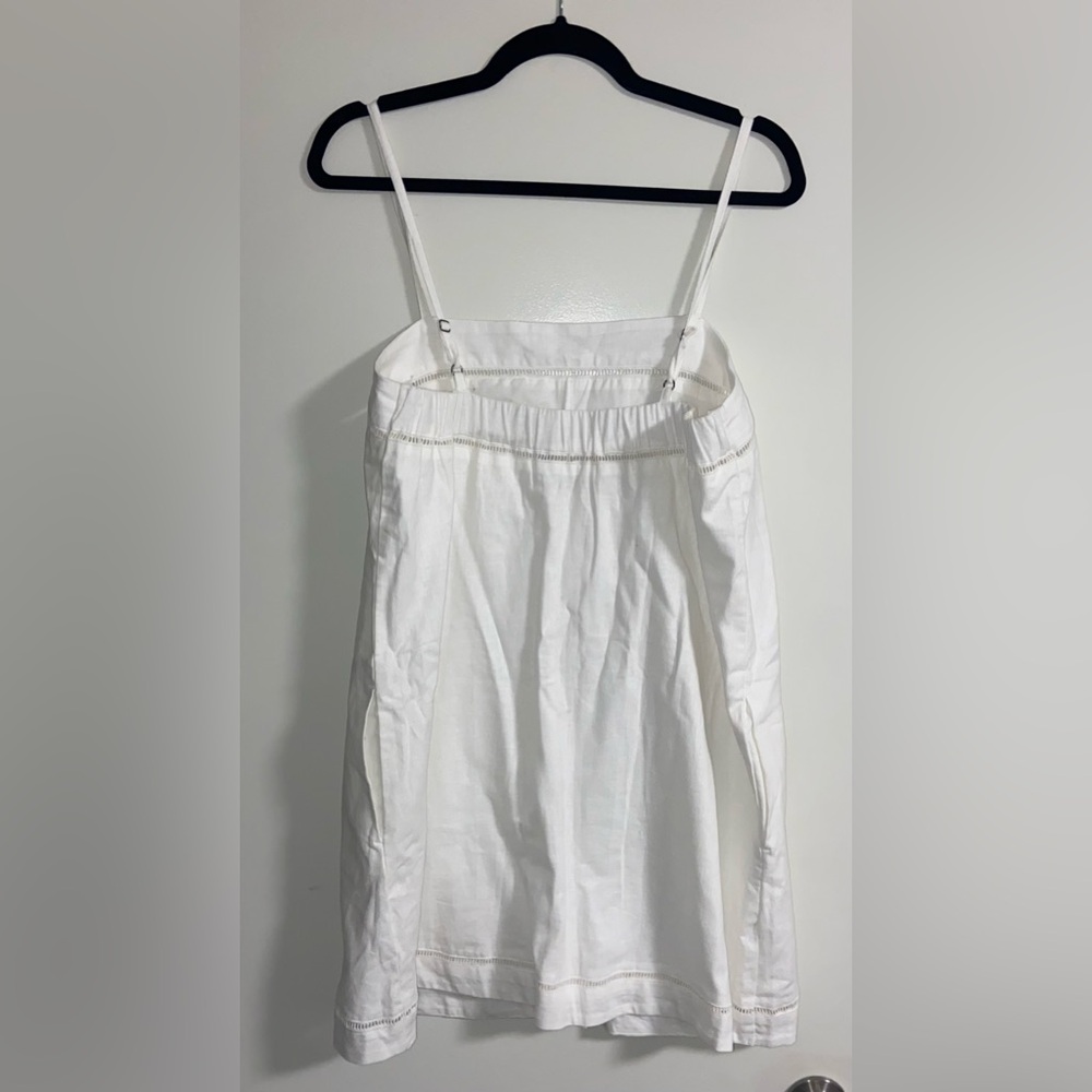 Abercrombie & Fitch White Linen Trapeze Skort Dress - Picture 3 of 6